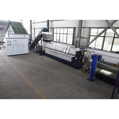 खरीदें क्षैतिज प्लास्टिक pelletizing पुनर्चक्रण मशीन एकल पेंच extruder मशीन दो चरण online manufacture