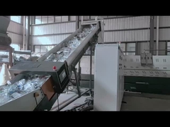 डबल स्टेज सिंगल स्क्रू एक्सट्रूडर ऑटोमैटिक पीई फिल्म वाशिंग सिस्टम इलेक्ट्रिक हीटिंग