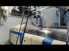 कटर कॉम्पेक्टर सिंगल स्टेज पेलेटाइजिंग मशीन के साथ पीईटी फाइबर और पीईटी फ्लेक्स रीसाइक्लिंग मशीन