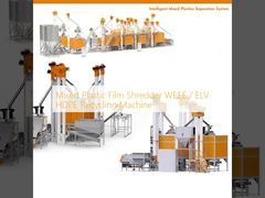 मिश्रित प्लास्टिक फिल्म स्क्रैडर WEEE / ELV एचडीपीई रीसाइक्लिंग मशीन